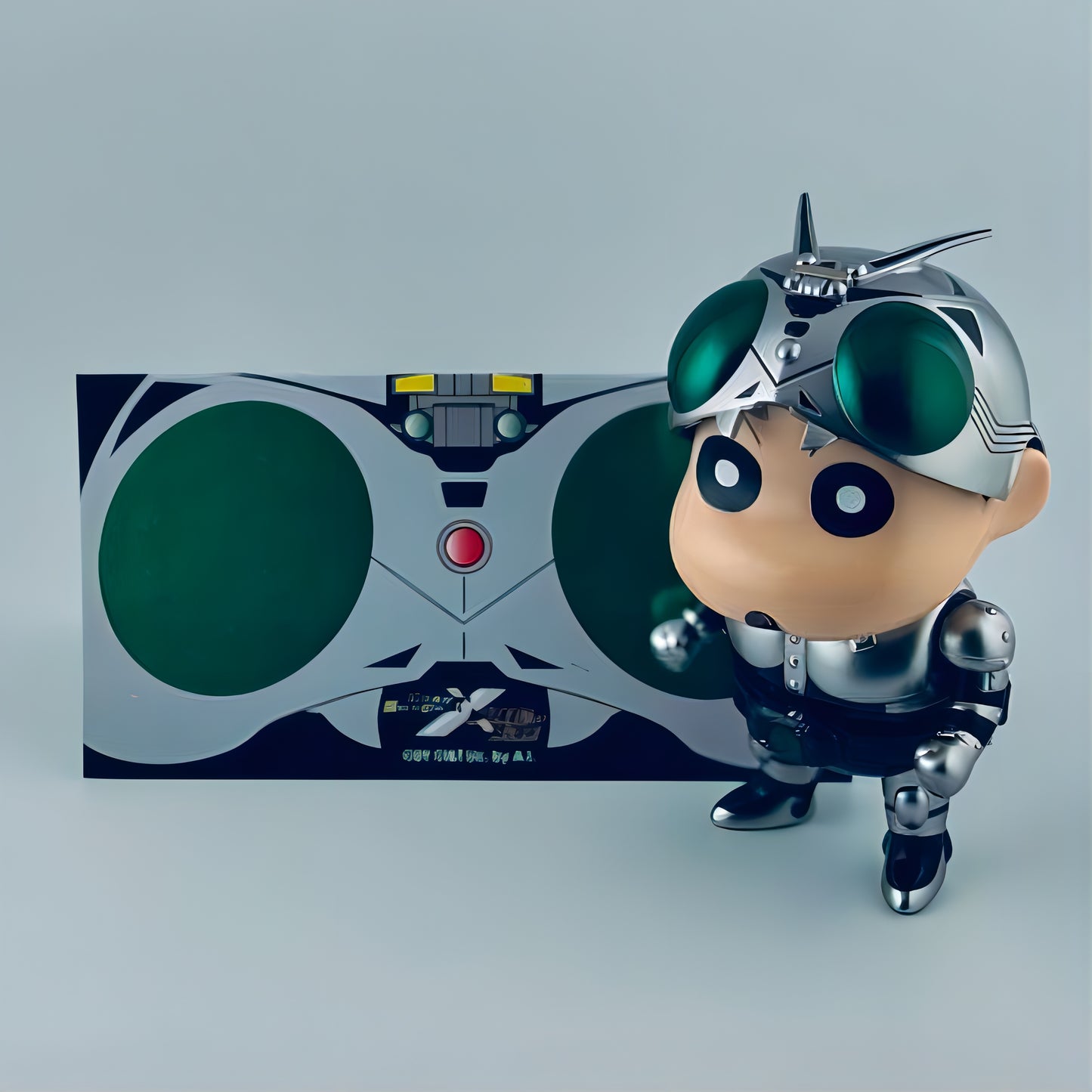 クレヨンしんちゃん フィギュア シャドームーン コラボ ソフビ Best.be.fore 日本未発売