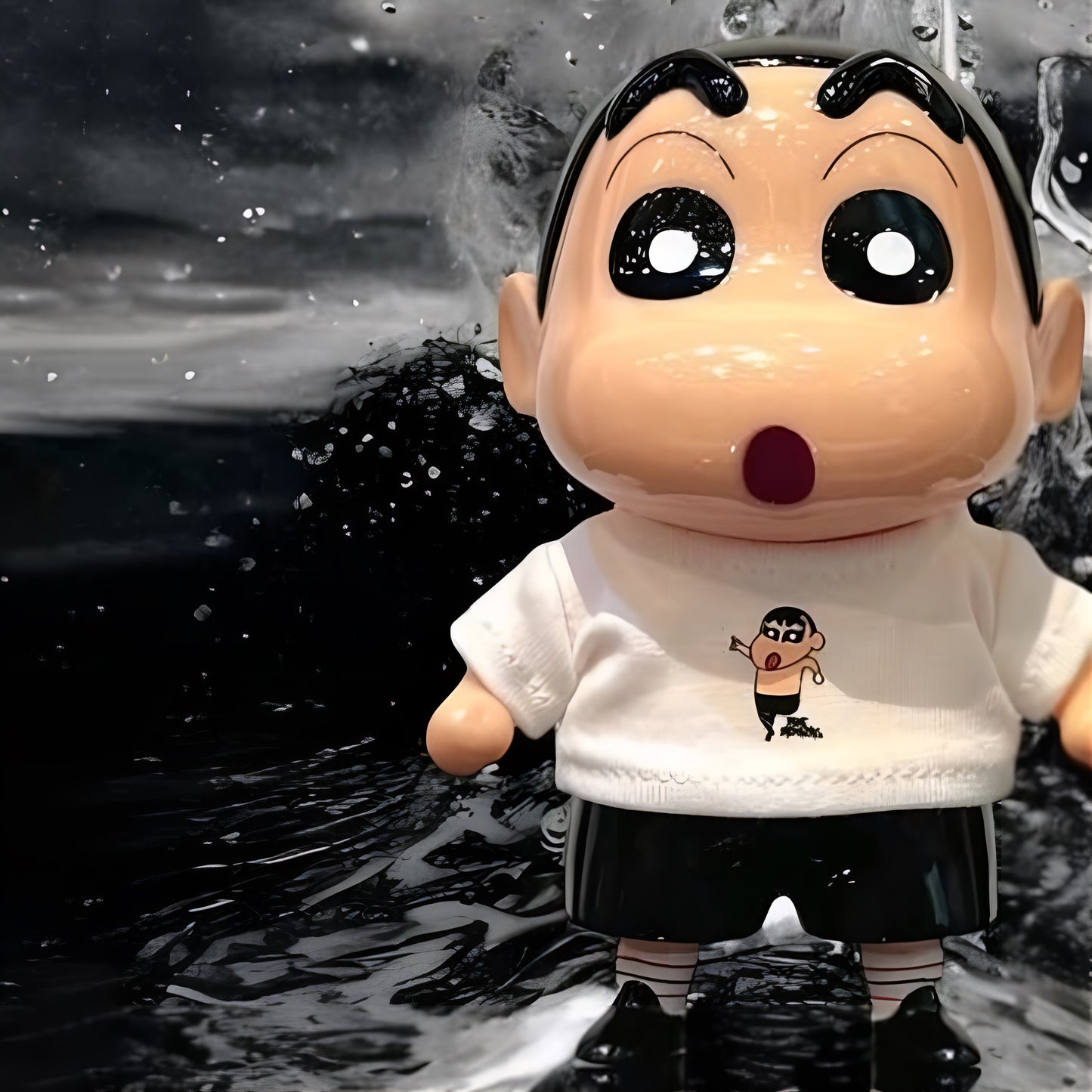 クレヨンしんちゃん フィギュア アイツしんちゃん Tシャツver. Punkdrunkers コラボ ソフビ