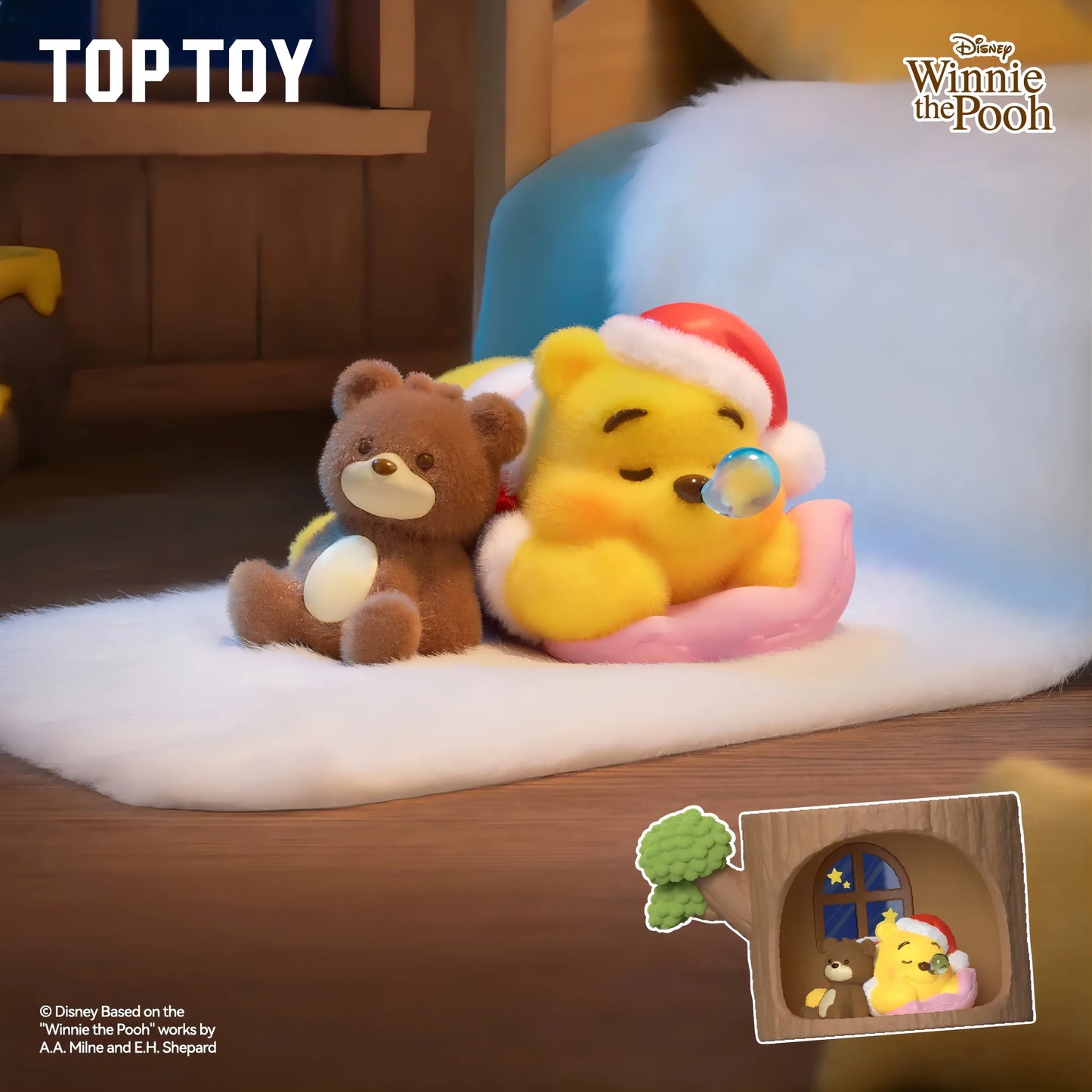 Disney くまのプーさん フィギュア Hundred Acre Wood Tree House ブラインドボックス TOP TOY - Toydelivery