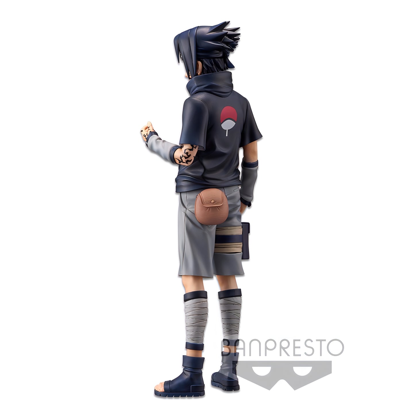 NARUTO うちはサスケ Grandista nero 海外限定 少年期 うちは一族マーク 背面 バンプレスト