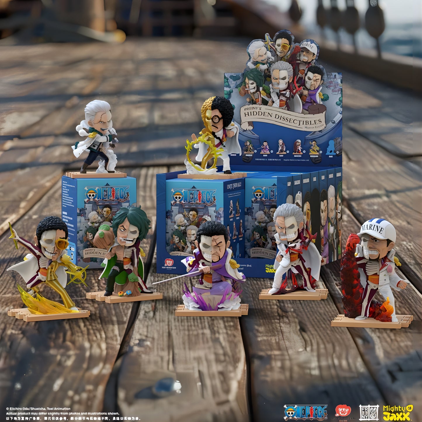 ONE PIECE Freeny's Hidden Dissectibles MARINES EDITION 全8種 パッケージ付き MIGHTY JAXX