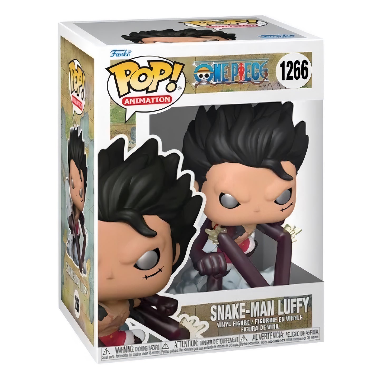 ワンピース ルフィ スネークマン Funko Pop 1266 パッケージ ボックス アニメーション 公式