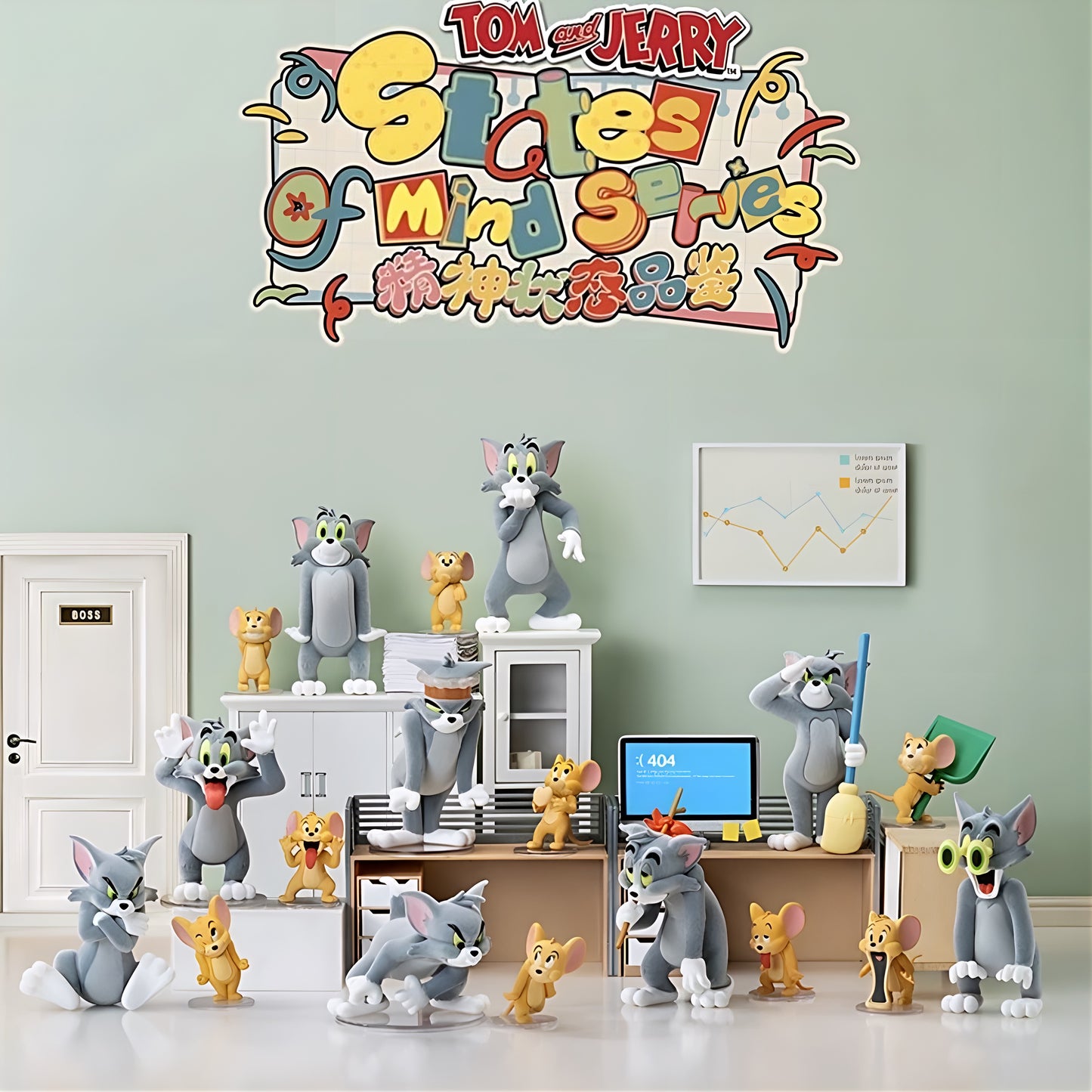 トムとジェリー 精神状態品鑑 ブラインドボックス フィギュア 52TOYS 全種コンプリートセット