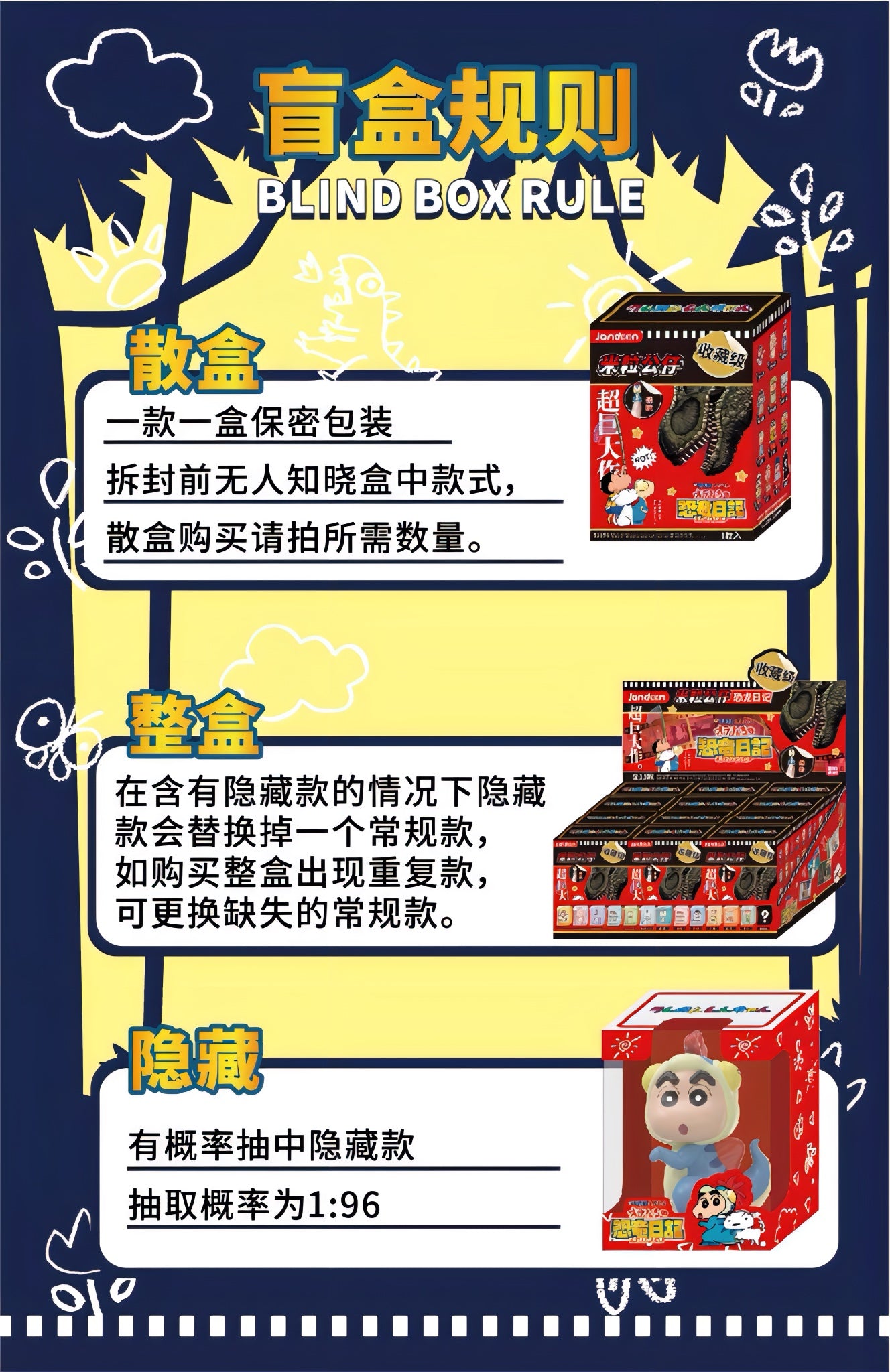 クレヨンしんちゃん ミニフィギュア オラたちの恐竜日記シリーズ ブラインドボックス