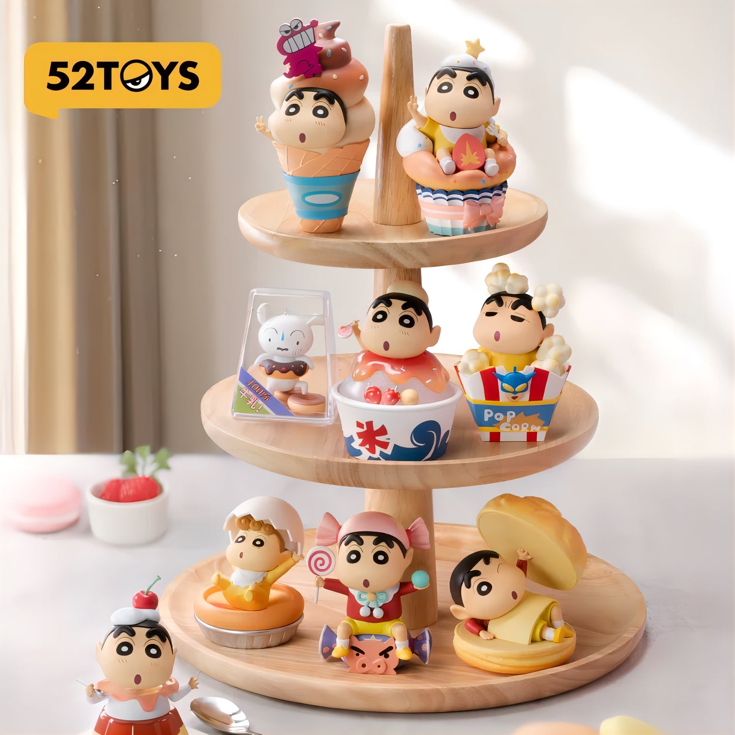 デザートタイム フィギュア ブラインドボックス クレヨンしんちゃん 52TOYS 海外限定