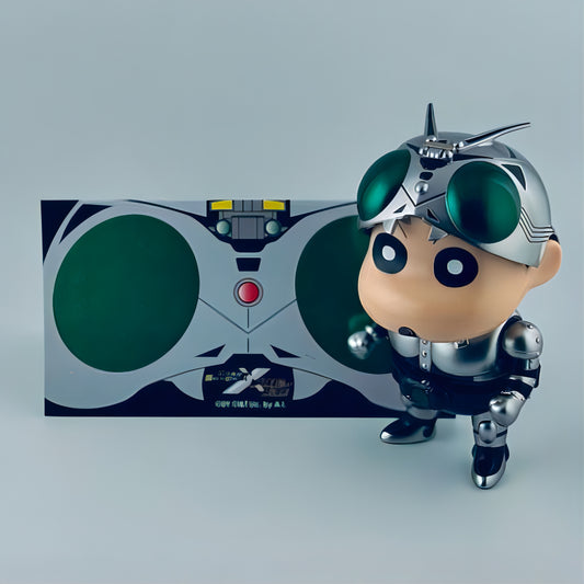 クレヨンしんちゃん フィギュア シャドームーン コラボ ソフビ Best.be.fore 日本未発売