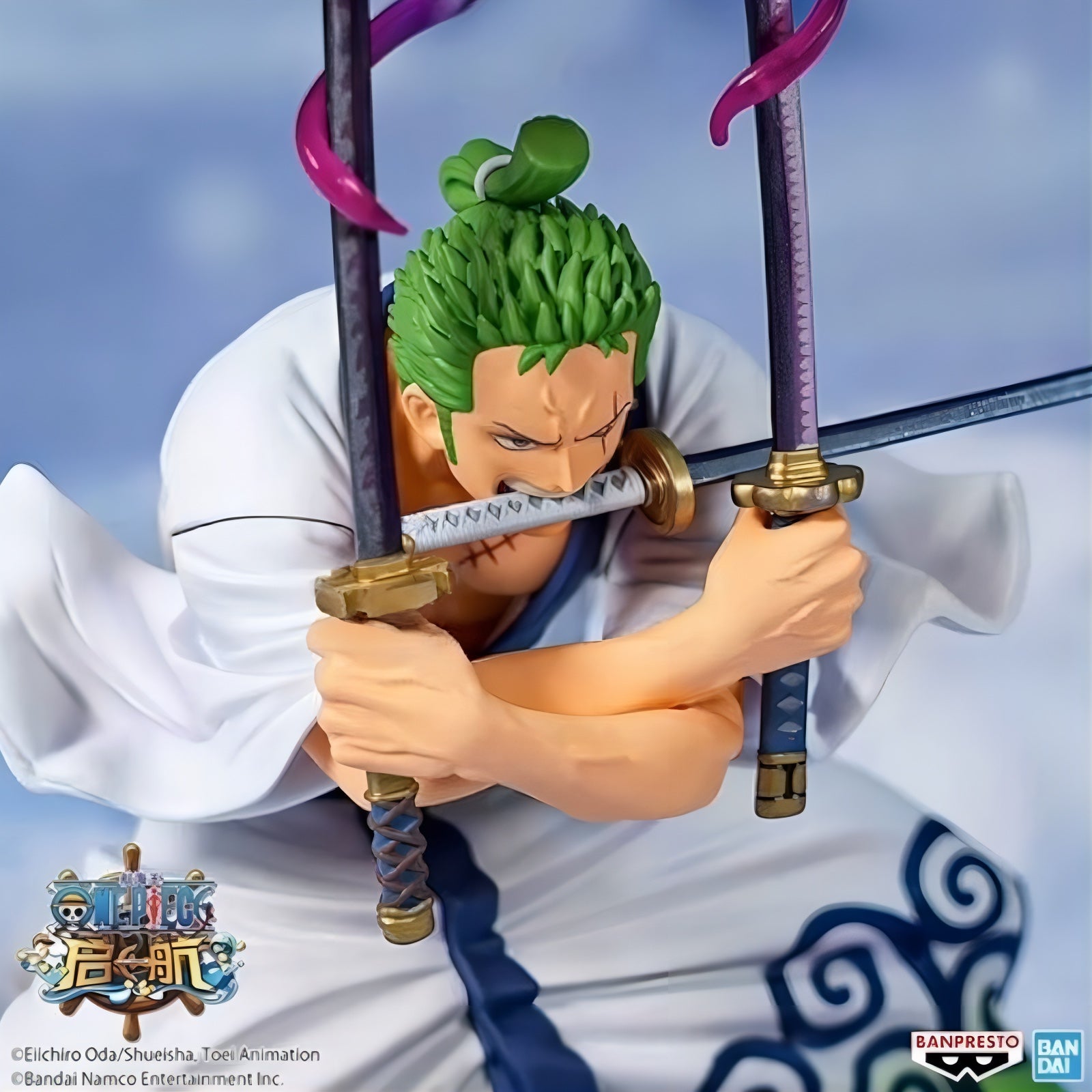 ロロノア・ゾロ 煉獄鬼斬り フィギュア 正面アップ BANPRESTO ワノ国 ONE PIECE