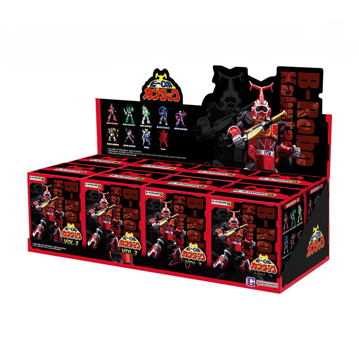 ビーロボ カブタック フィギュア B-N FIGURE Q Vol.3 ブラインドボックス BOXセット パッケージ展開イメージ