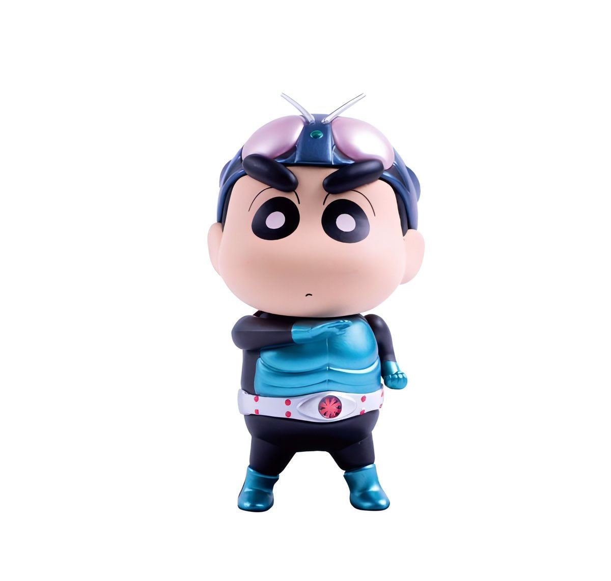 クレヨンしんちゃん フィギュア クレヨンしんちゃん x 仮面ライダー シリーズ2 メタリックカラーバージョン ブラインドボックス DGSQUARED