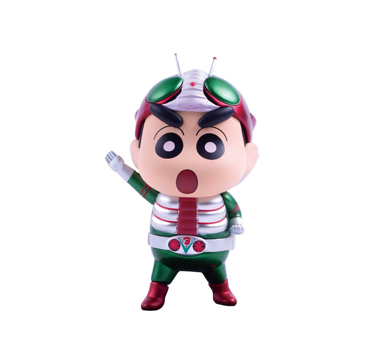 クレヨンしんちゃん フィギュア クレヨンしんちゃん x 仮面ライダー シリーズ2 メタリックカラーバージョン ブラインドボックス DGSQUARED