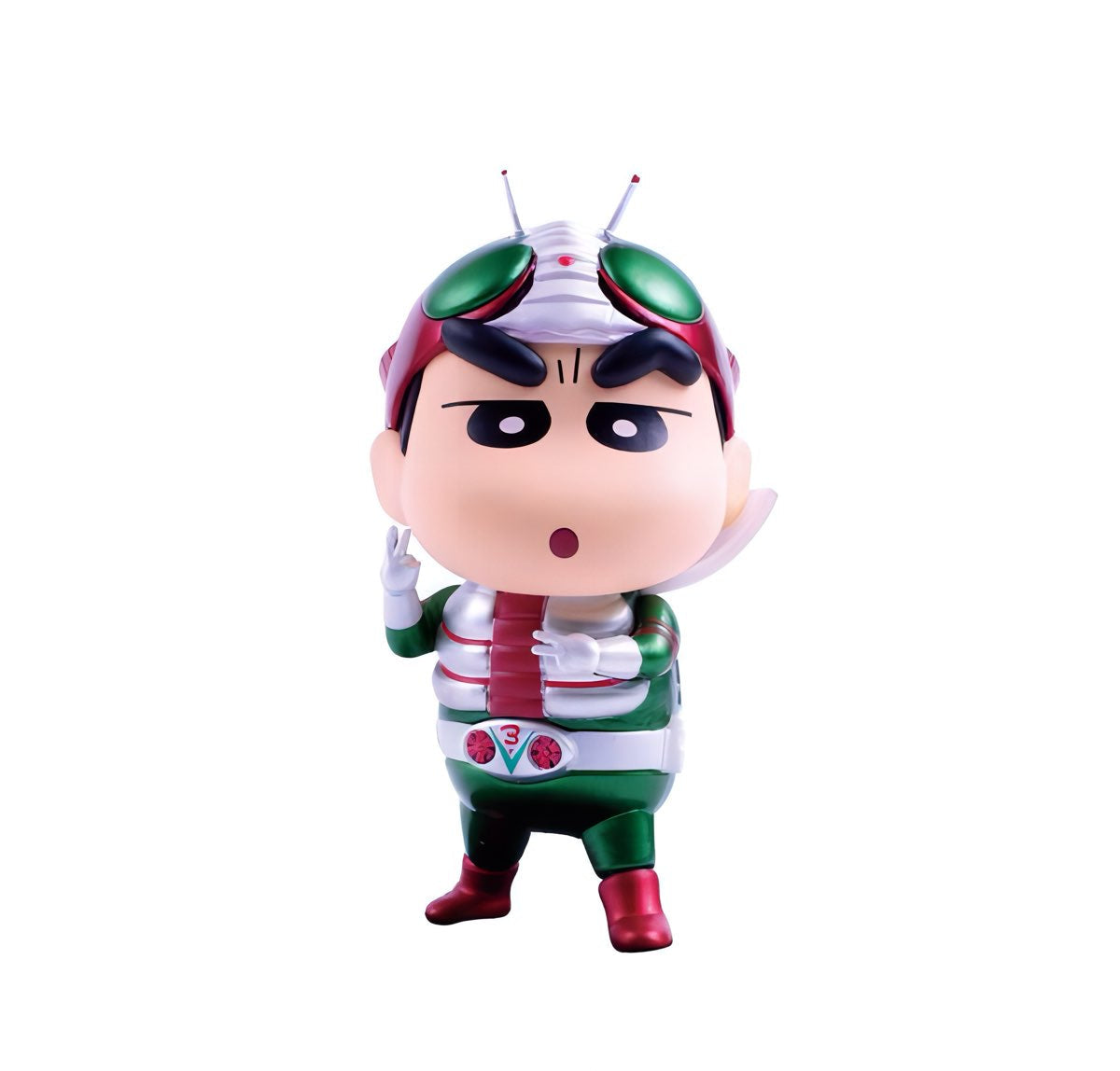 クレヨンしんちゃん フィギュア クレヨンしんちゃん x 仮面ライダー シリーズ2 メタリックカラーバージョン ブラインドボックス DGSQUARED