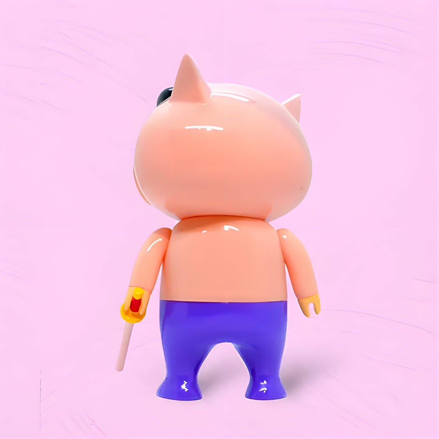 クレヨンしんちゃん ぶりぶりざえもん Best.be.fore 賞味期限 ソフビフィギュア 背面 棒を持つ姿 香港限定