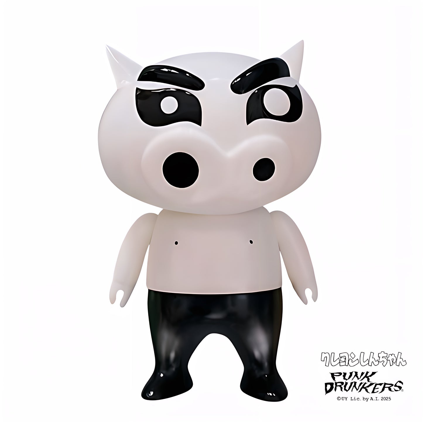 クレヨンしんちゃん ぶりぶりざえもん ソフビ フィギュア 全身 白 PUNK DRUNKERS