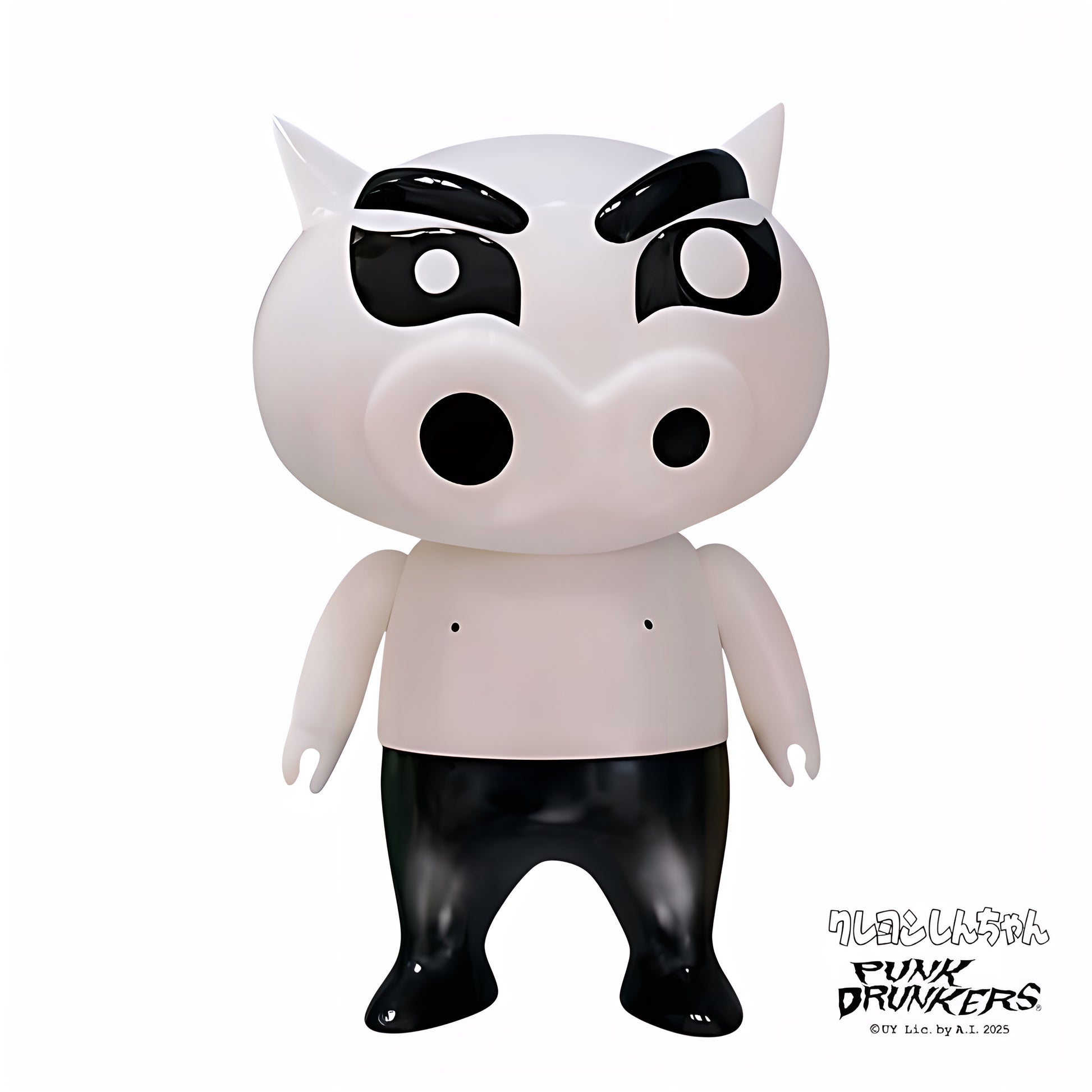 クレヨンしんちゃん ぶりぶりざえもん ソフビ フィギュア 全身 白 PUNK DRUNKERS