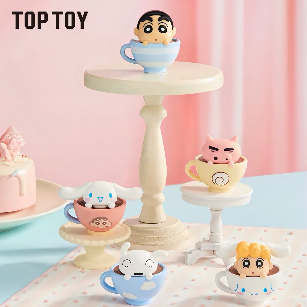 クレヨンしんちゃん × シナモロール MINI ティーカップシリーズ フィギュア ブラインドパック