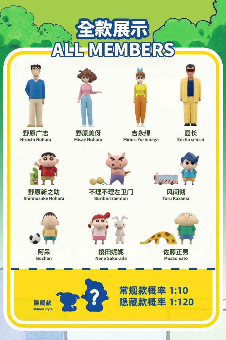 クレヨンしんちゃん フィギュア CHARACTER COLLECTION PART 1 ブラインドボックス
