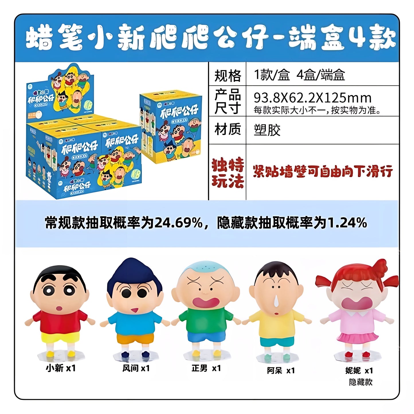 クレヨンしんちゃん フィギュア カスカベ防衛隊 はいはいシリーズ ブラインドボックス