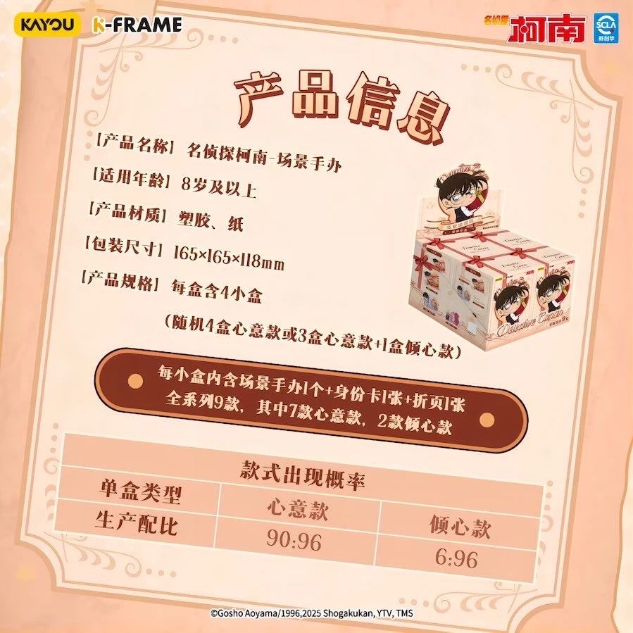 名探偵コナン K-FRAME シーンフィギュア 第1弾 ブラインドボックス KAYOU 商品仕様