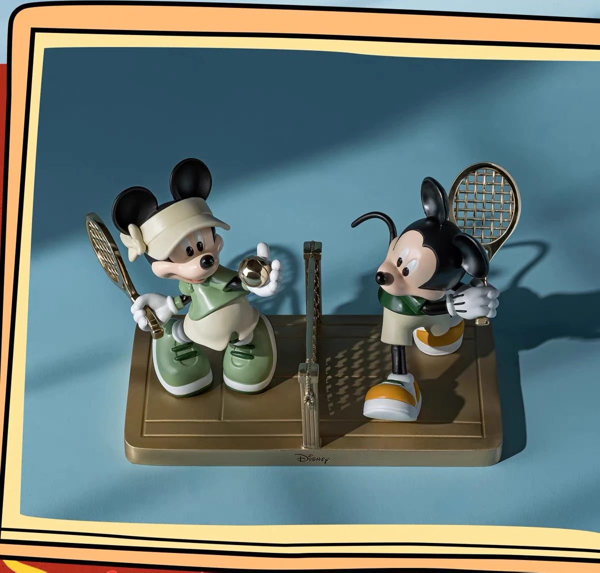 ディズニー ミッキーマウス＆ミニーマウス スタチュー スポーツシリーズ テニス Ver.