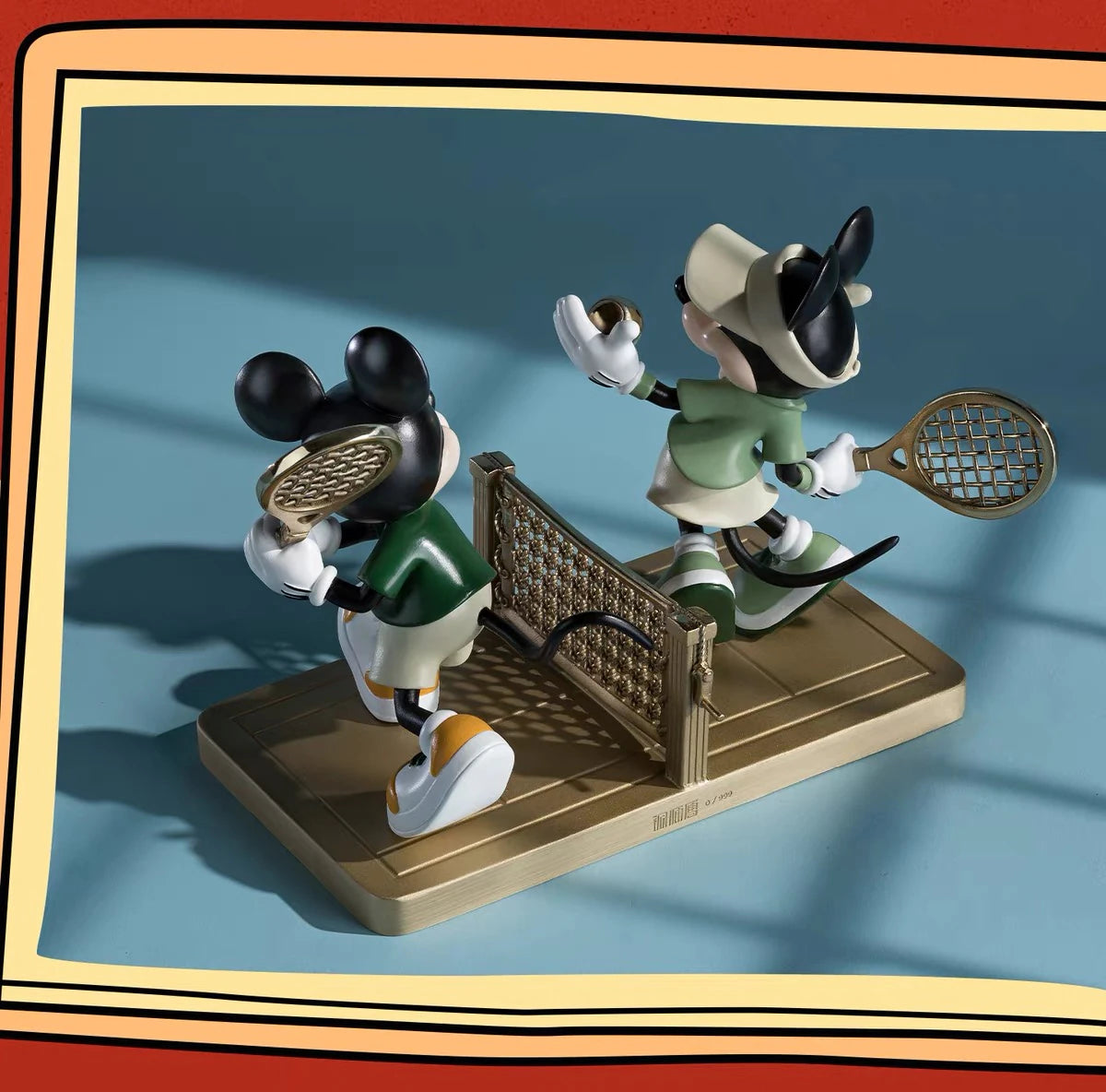 ディズニー ミッキーマウス＆ミニーマウス スタチュー スポーツシリーズ テニス Ver.