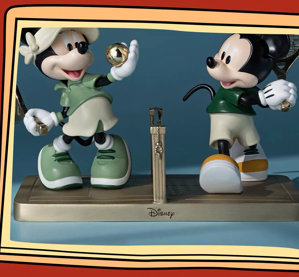 ディズニー ミッキーマウス＆ミニーマウス スタチュー スポーツシリーズ テニス Ver.