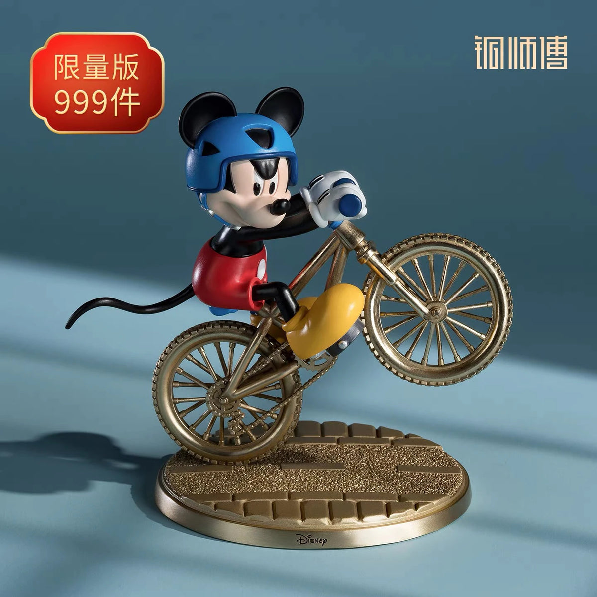 ディズニー ミッキーマウス スタチュー スポーツシリーズ サイクリング Ver. 斜め側面