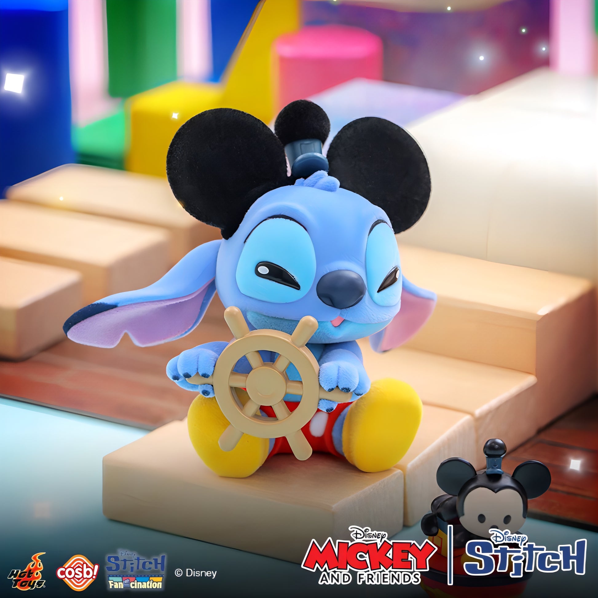 ディズニー スティッチ フィギュア COSBI Collection ブラインドボックス Hot Toys クローズアップ ミッキー耳 ハンドル小物