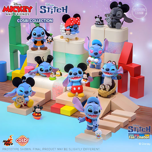 ディズニー スティッチ フィギュア COSBI Collection ブラインドボックス Hot Toys ビジュアル 全8種 コスチュームバリエーション シークレットあり
