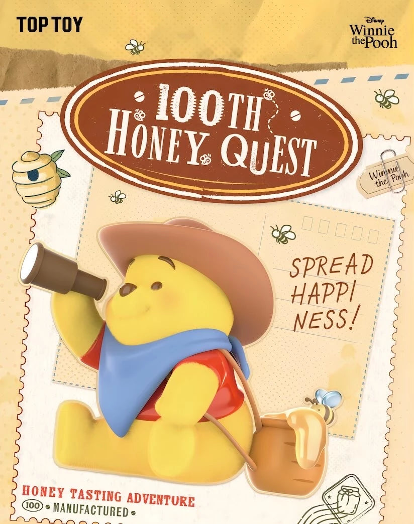 Disney くまのプーさん フィギュア 100th Honey Quest シリーズ ブラインドボックス TOP TOY