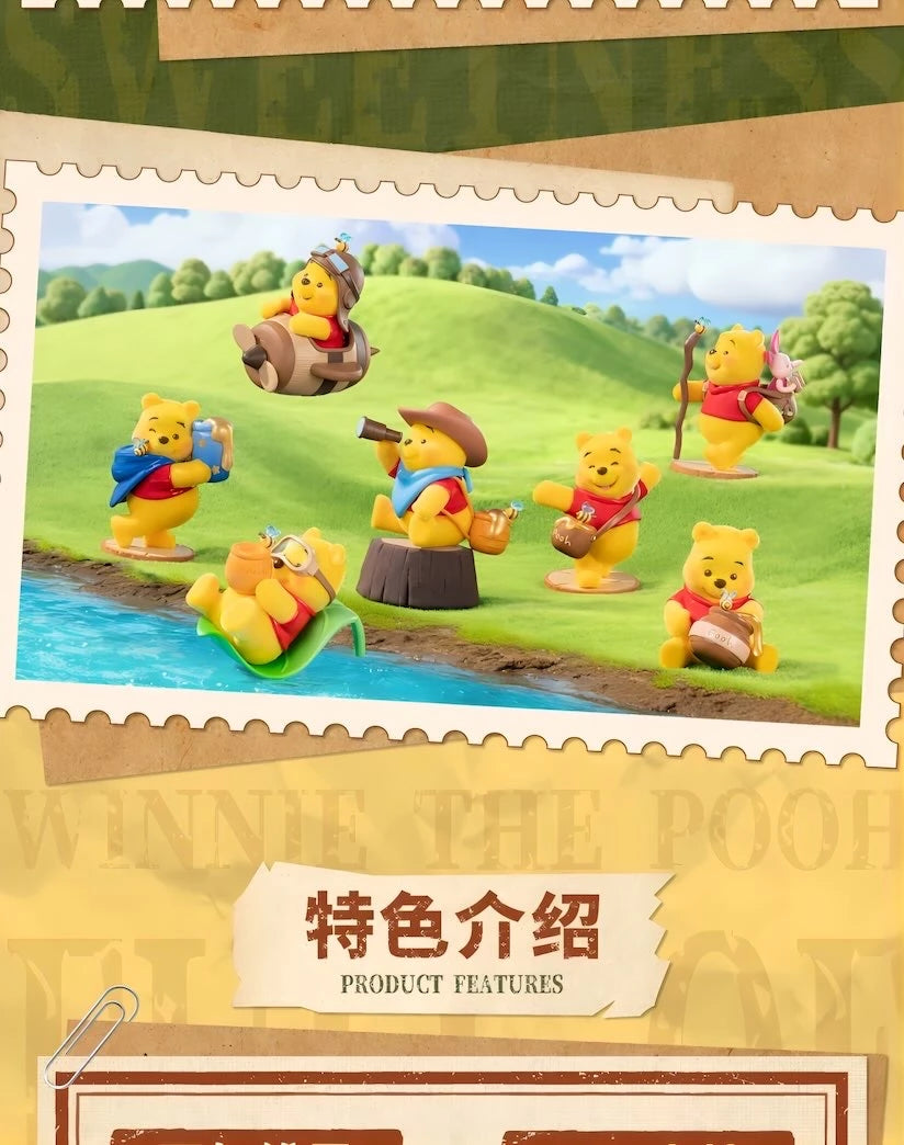 Disney くまのプーさん フィギュア 100th Honey Quest シリーズ ブラインドボックス TOP TOY