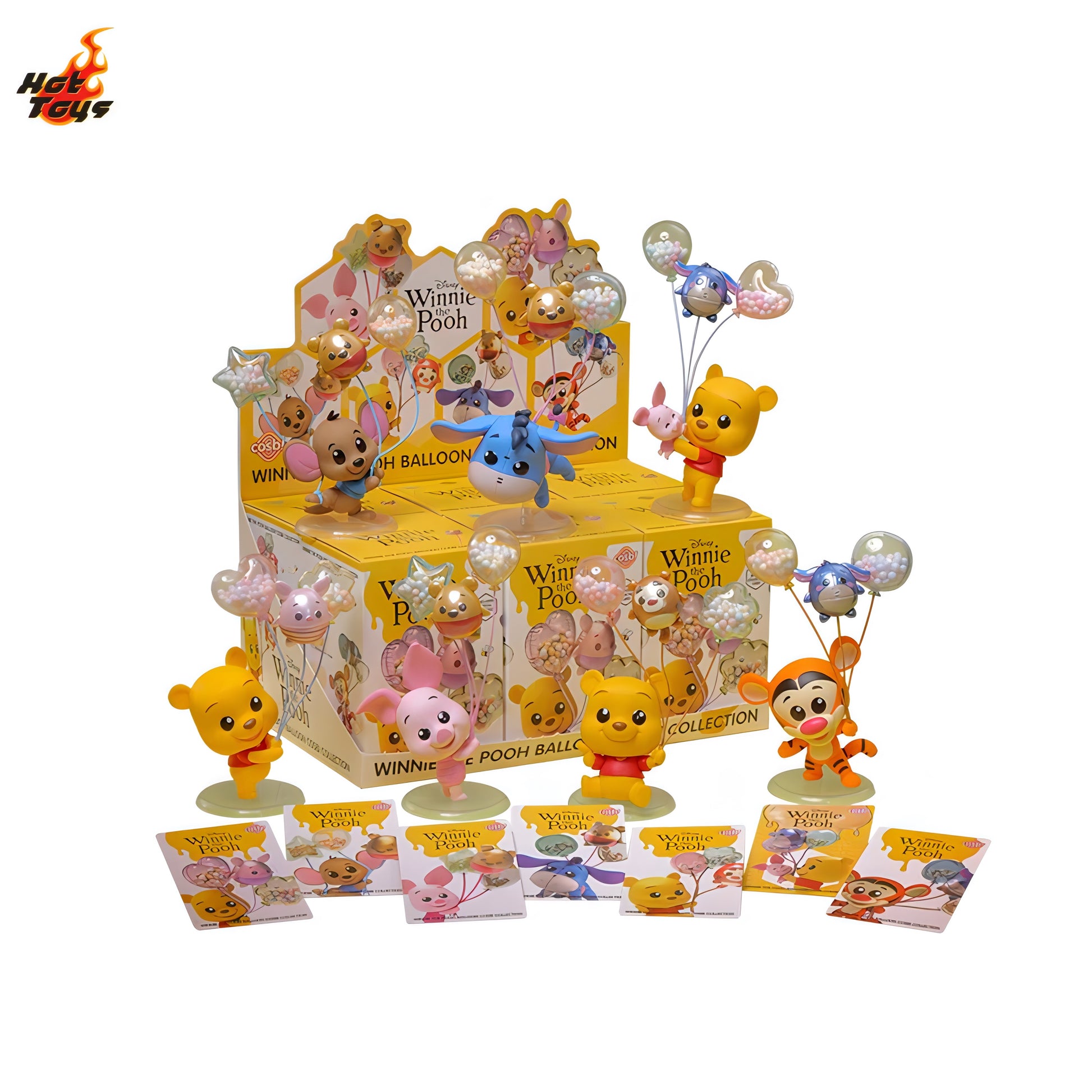 Disney くまのプーさん フィギュア Balloon COSBI Collection ブラインドボックス Hot Toys 全6種 ラインナップ集合
