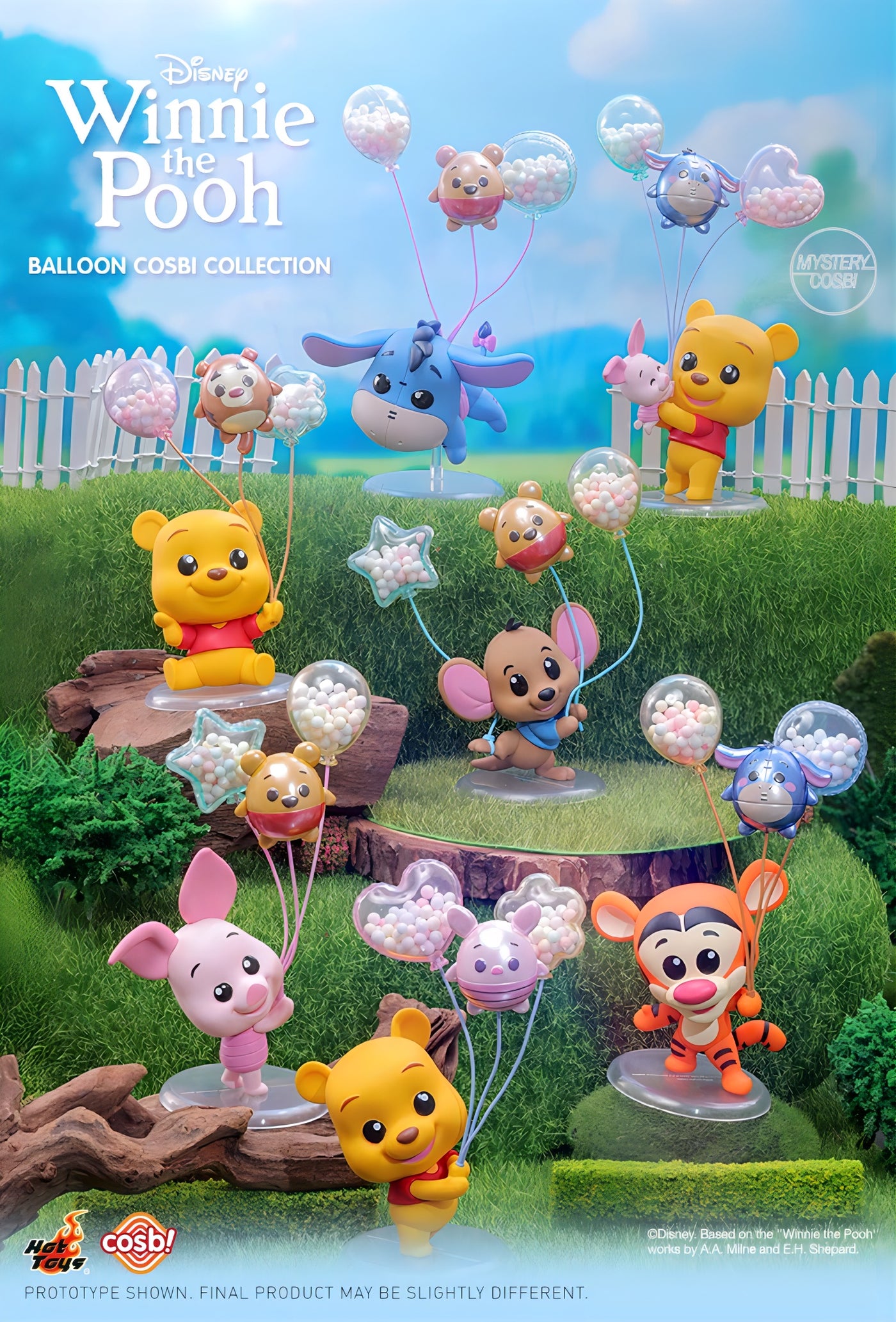 Disney くまのプーさん フィギュア Balloon COSBI Collection ブラインドボックス Hot Toys