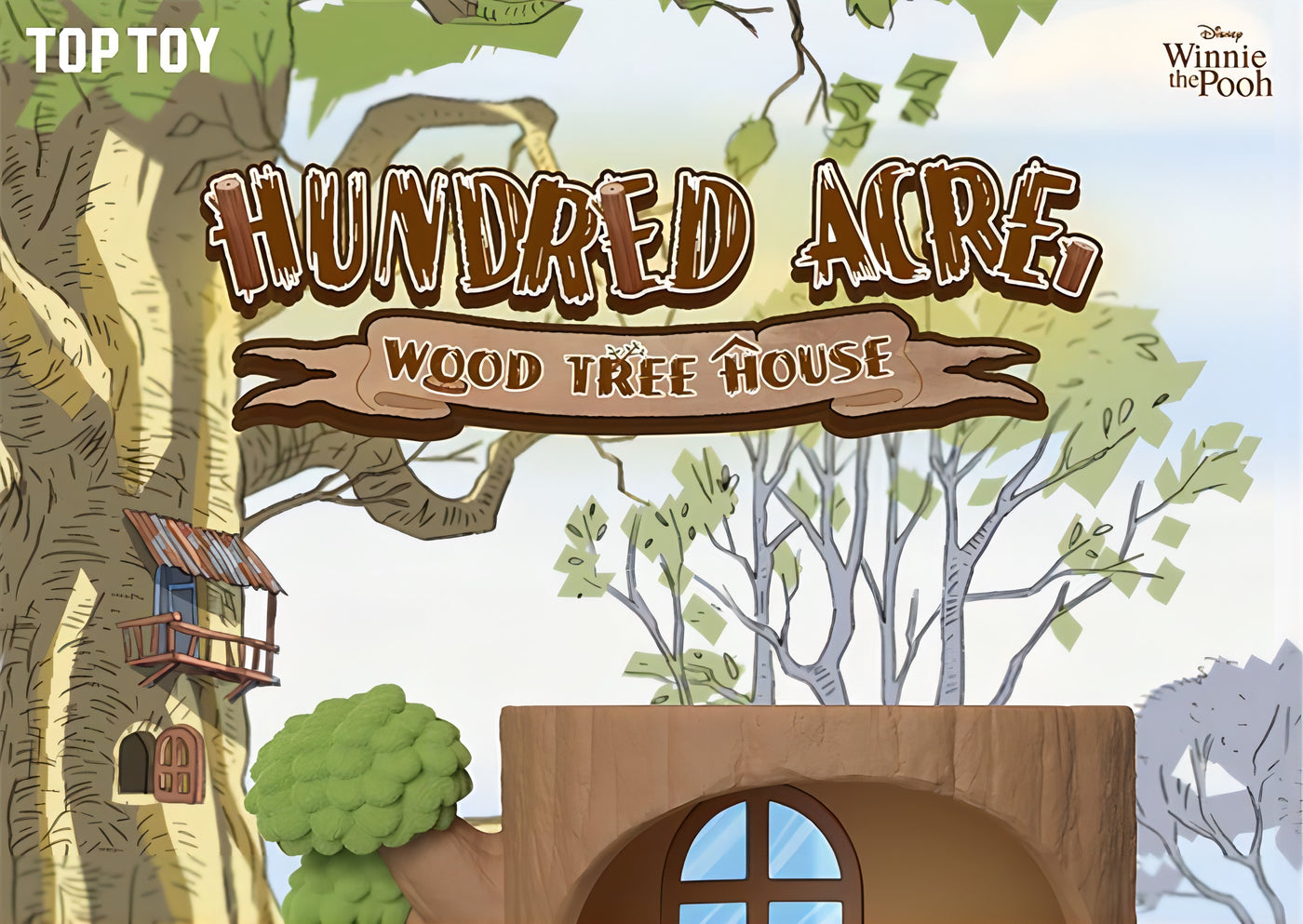 Disney くまのプーさん フィギュア Hundred Acre Wood Tree House ブラインドボックス TOP TOY