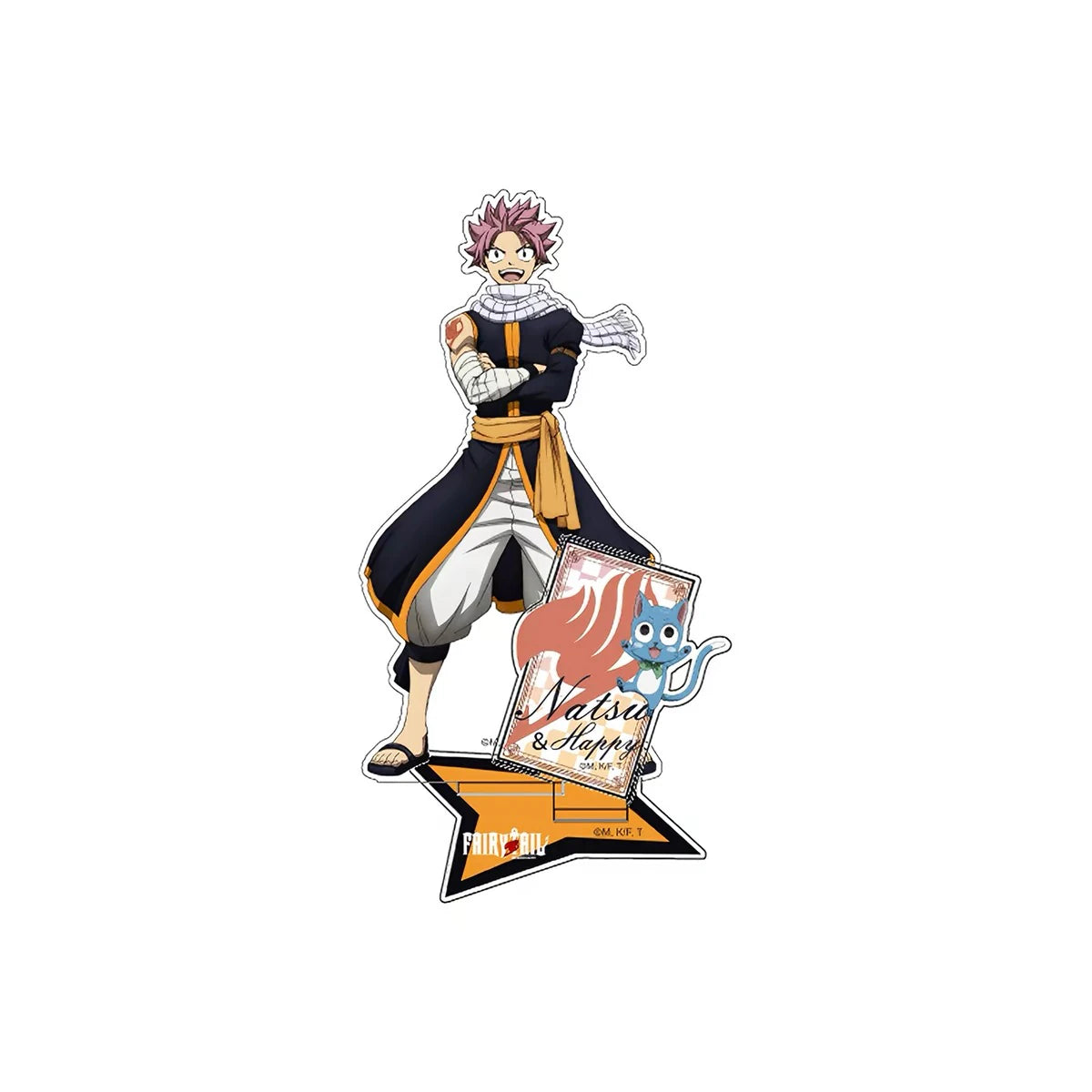 FAIRY TAIL ファイナルシリーズ アクリルスタンド 星河動漫 ナツ＆ハッピーの正面デザインと星形台座