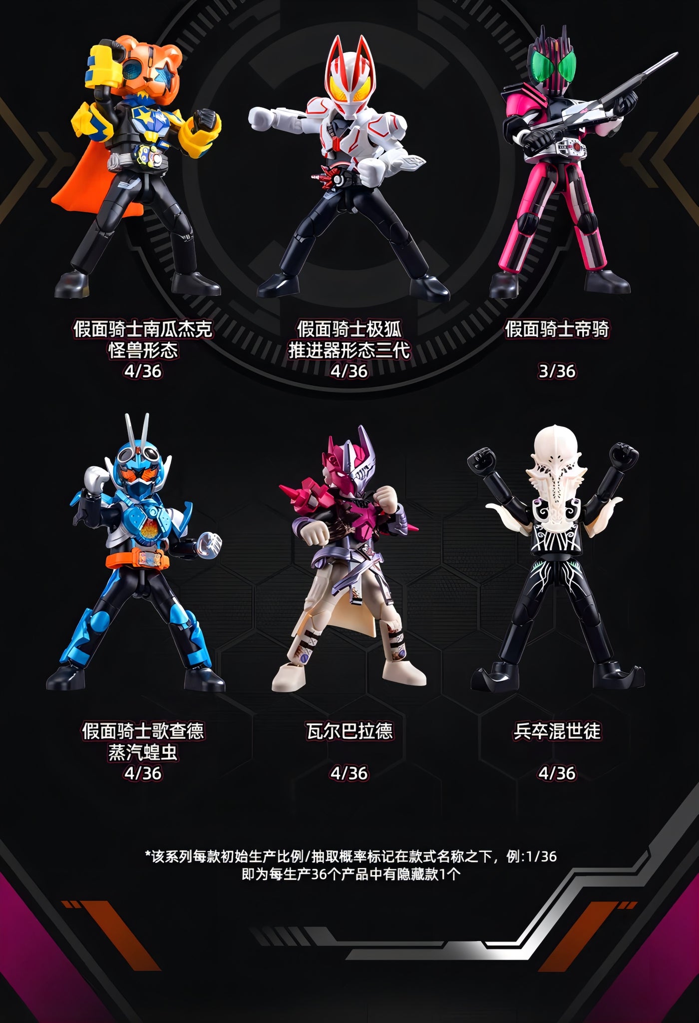 仮面ライダー ブロックフィギュア エポック 群星版 第1弾 高光時刻 ブラインドボックス
