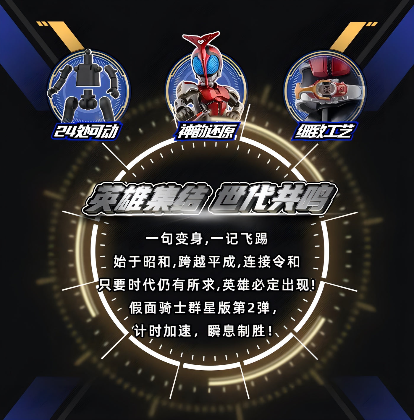 仮面ライダー ブロックフィギュア エポック 群星版 第2弾 加速世界 ブラインドボックス