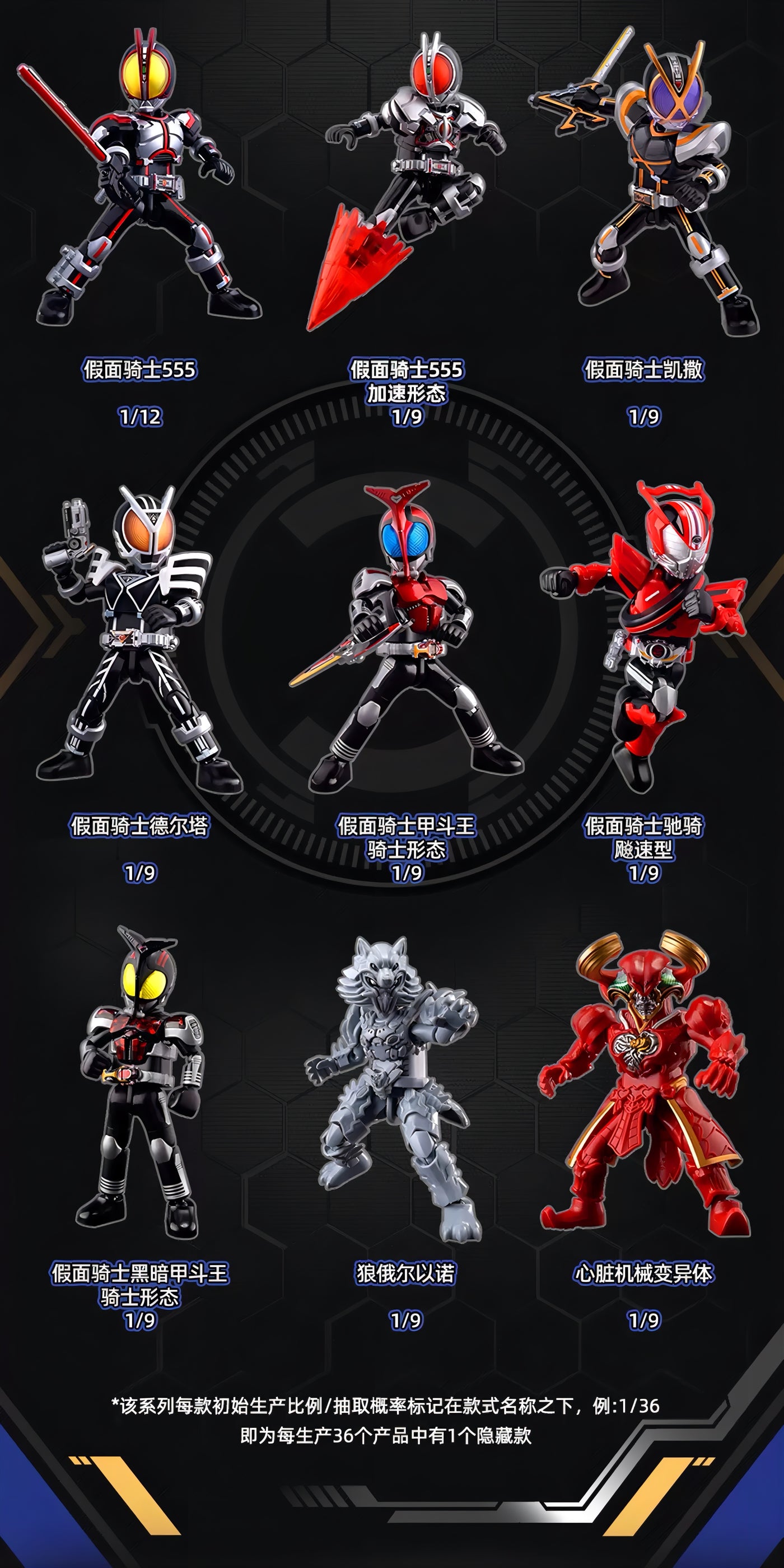 仮面ライダー ブロックフィギュア エポック 群星版 第2弾 加速世界 ブラインドボックス