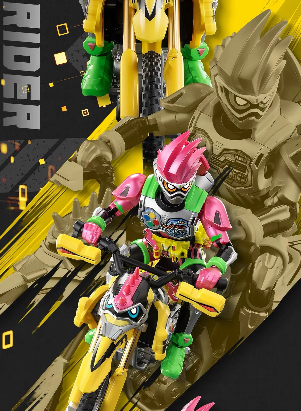 仮面ライダーエグゼイド アクションゲーマー レベル2＆仮面ライダーレーザー バイクゲーマー レベル2 ブロックフィギュア HERO10 クラシックコンビネーションVer.S