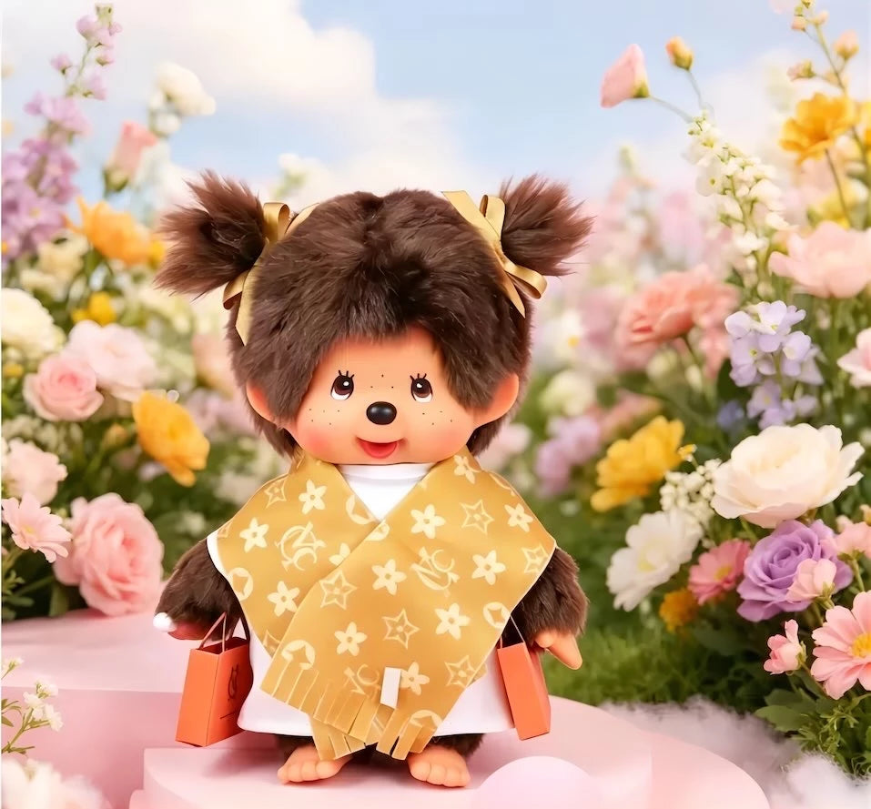 Monchhichi モンチッチちゃん ぬいぐるみ 中国限定 ショッピングVer. Sekiguchi