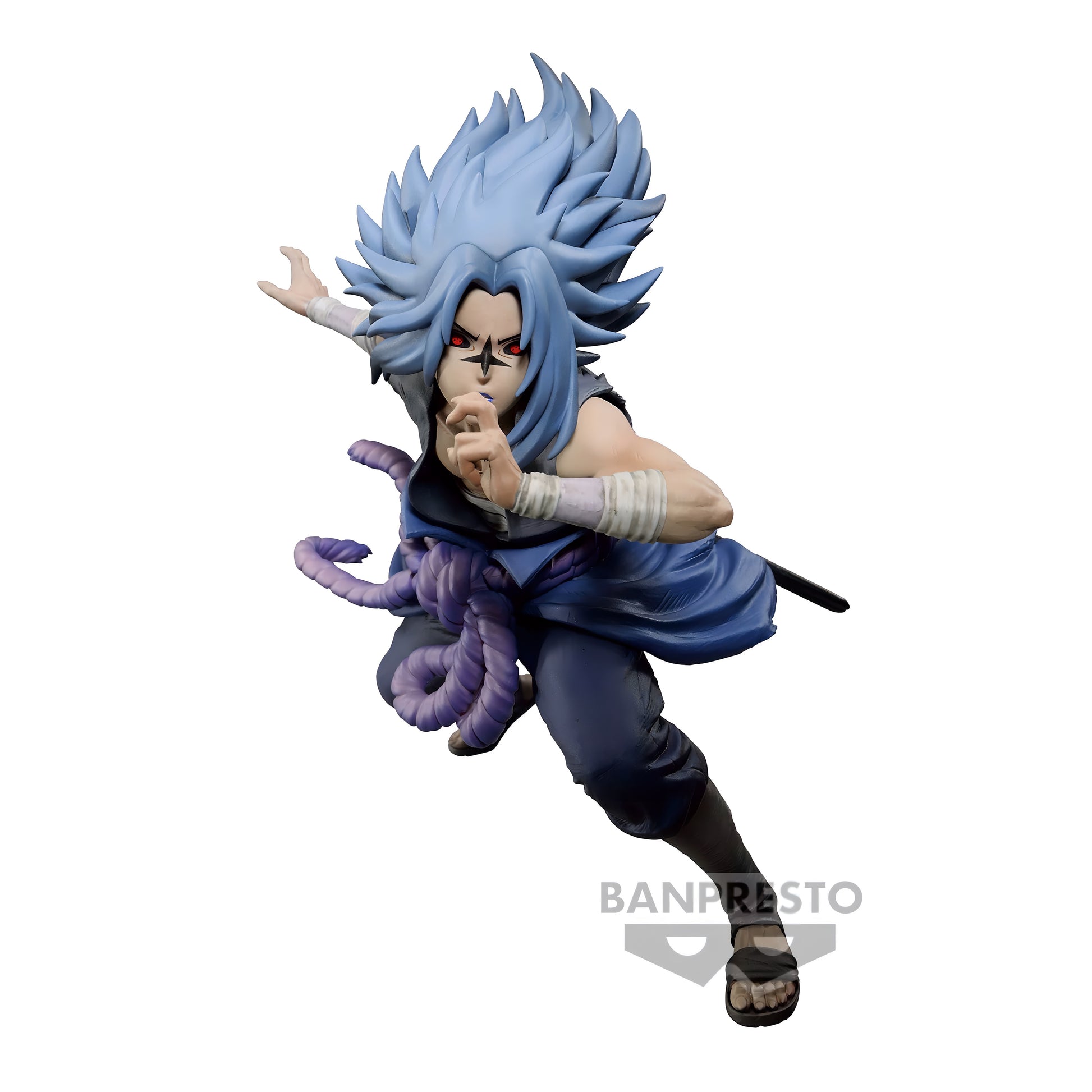 NARUTO うちはサスケ 呪印状態 忍界造形大戦 フィギュア 正面 BANPRESTO 海外限定

