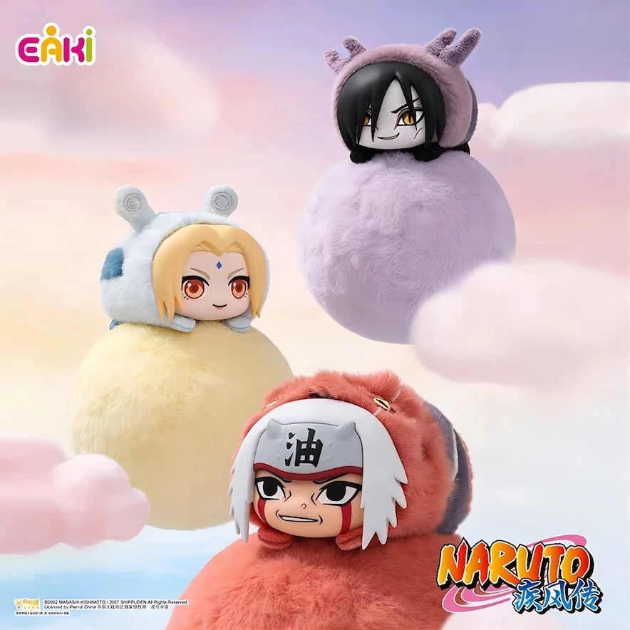 NARUTO -ナルト- 疾風伝 萌獣寝そべりパーティーシリーズ 綱手 大蛇丸 自来也のマグネットぬいぐるみ