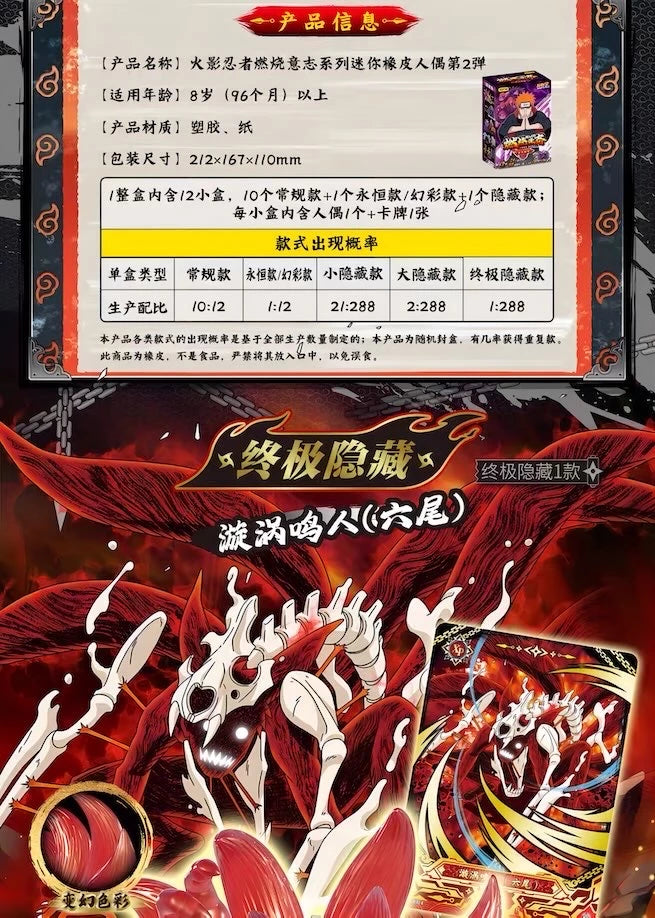 NARUTO -ナルト- 疾風伝 フィギュア 燃焼意志シリーズ 疾風絵巻 第2弾 ブラインドボックス