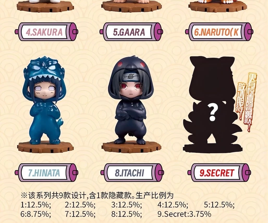 NARUTO-ナルト- 疾風伝 フィギュア Pajamarsシリーズ ブラインドボックス BN FIGURE Q