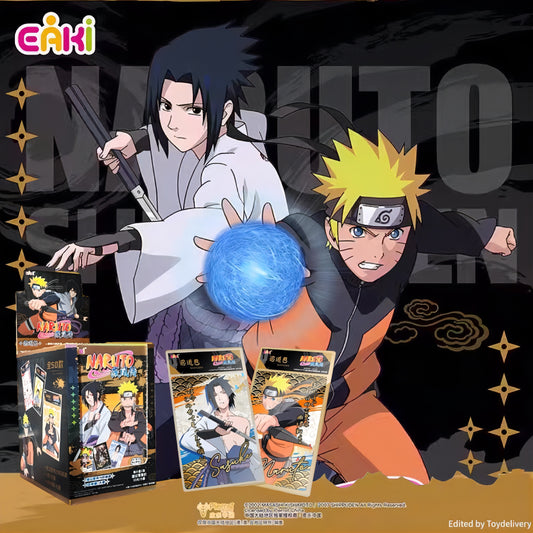 NARUTO -ナルト- 疾風伝 忍道包 ポラロイド風カード ブラインドボックス 全50種 EAKI 海外限定 商品イメージ パッケージとカードサンプル Toydelivery編集