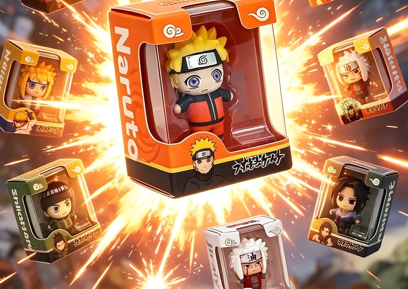 NARUTO -ナルト- 疾風伝 米粒公仔シリーズ パッケージフィギュア ブラインドボックス 海外限定 Jandoon