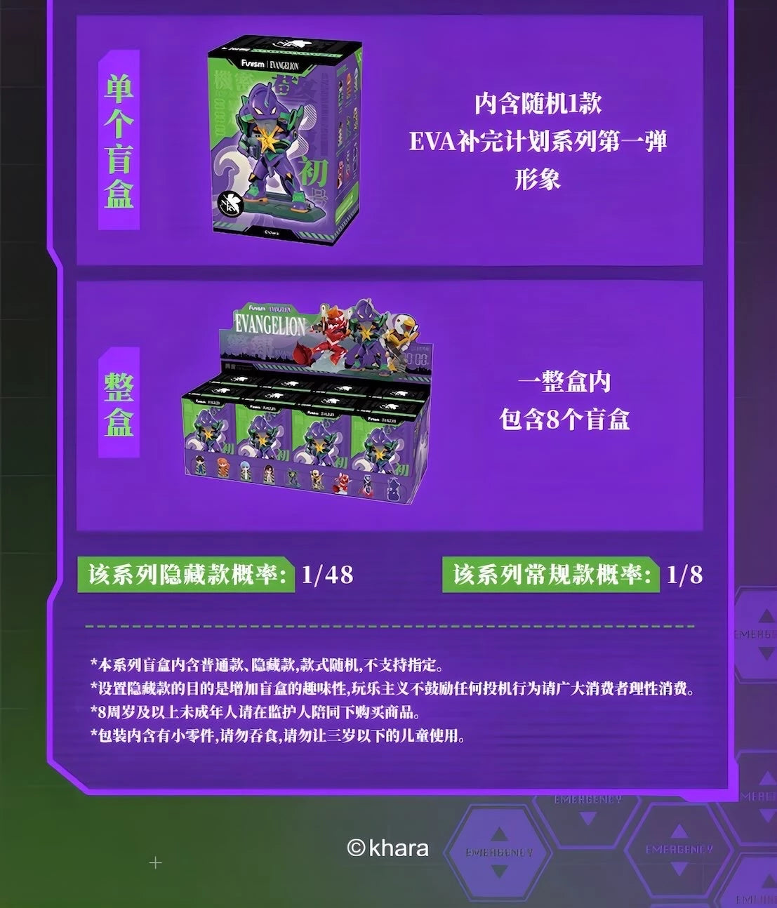 新世紀エヴァンゲリオン フィギュア EVA補完計画シリーズ 第一弾 ブラインドボックス Funism