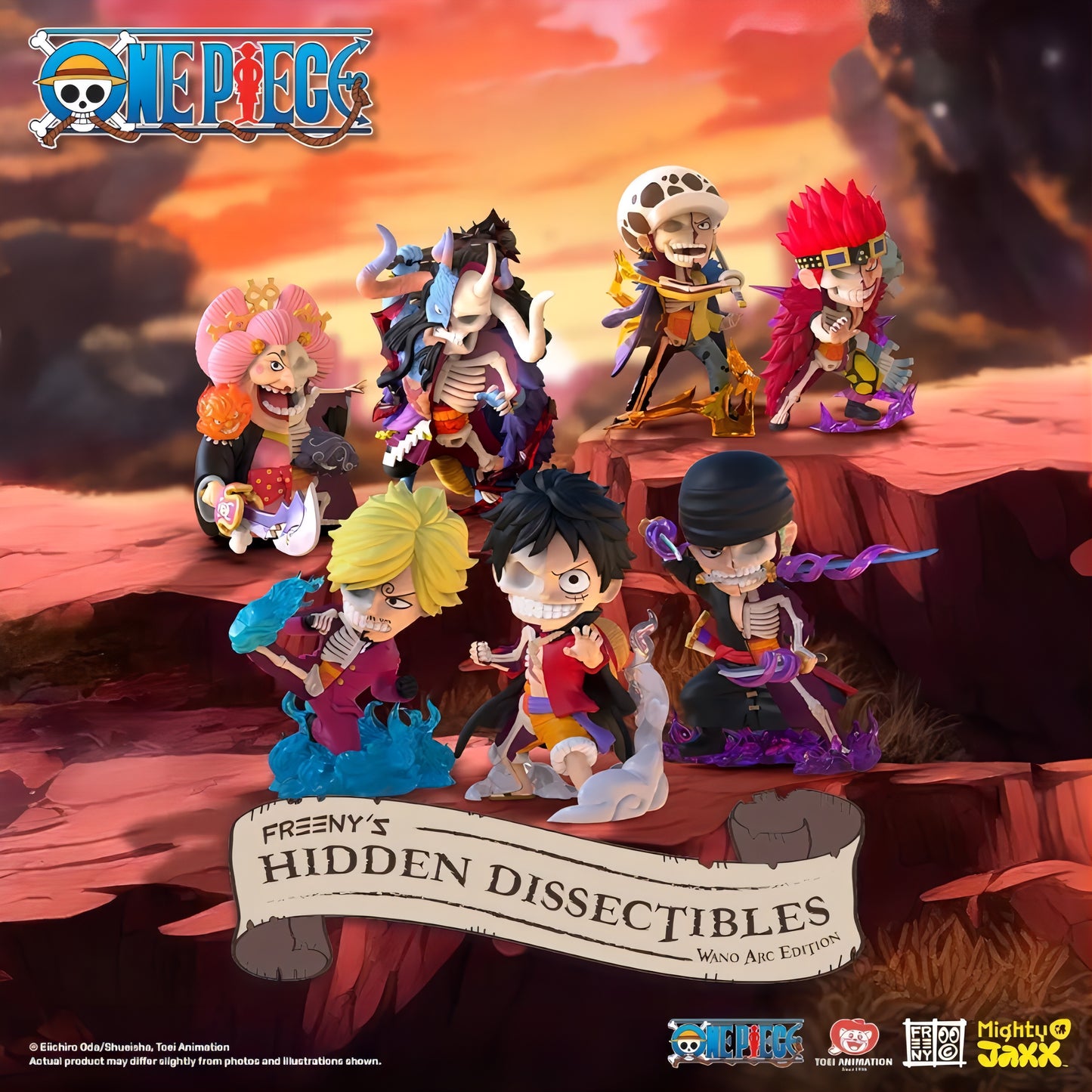 ONE PIECE Freeny Hidden Dissectibles 全キャラクター集合 ワノ国編 解剖フィギュア MIGHTY JAXX