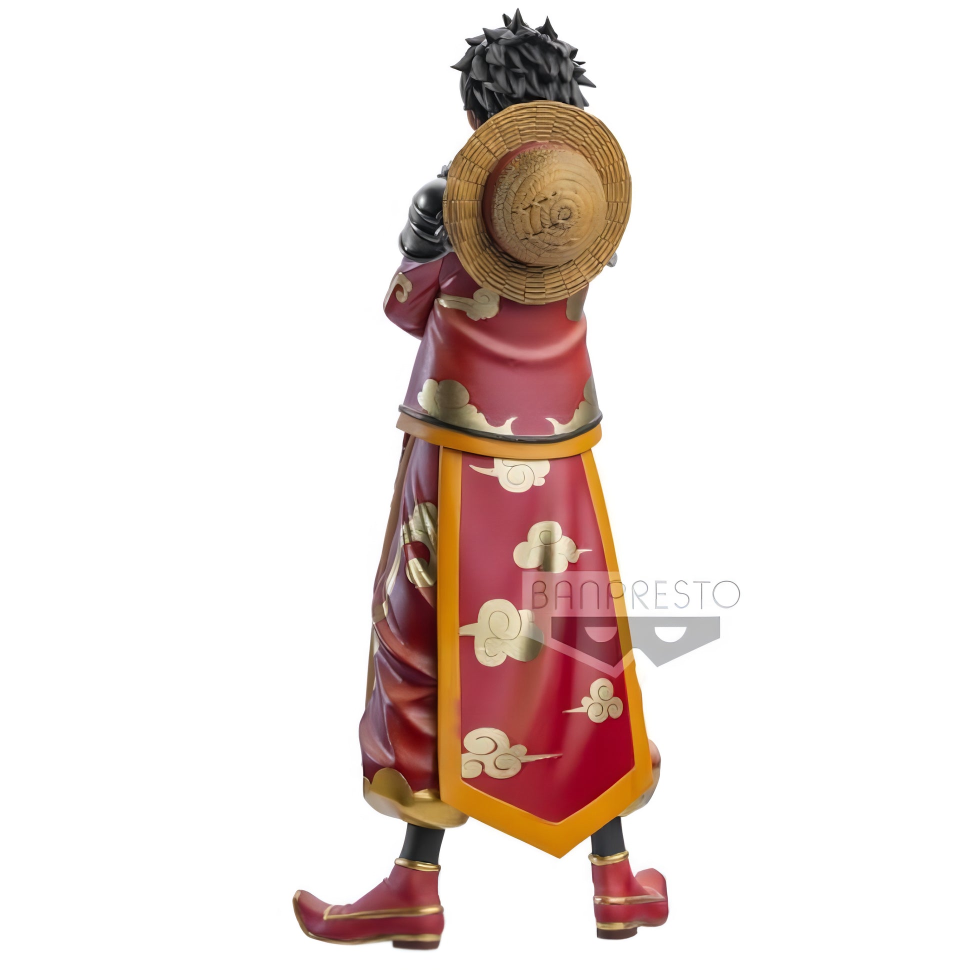 ONE PIECE ルフィ DXF フィギュア 背面 麦わら帽子 BANPRESTO