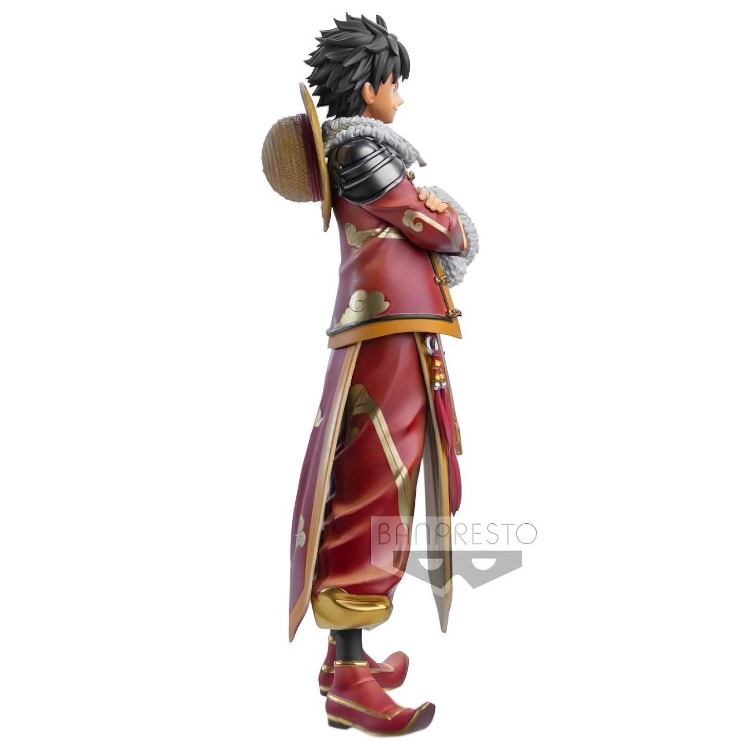 ONE PIECE ルフィ DXF フィギュア 側面 麦わら帽子ディテール BANPRESTO