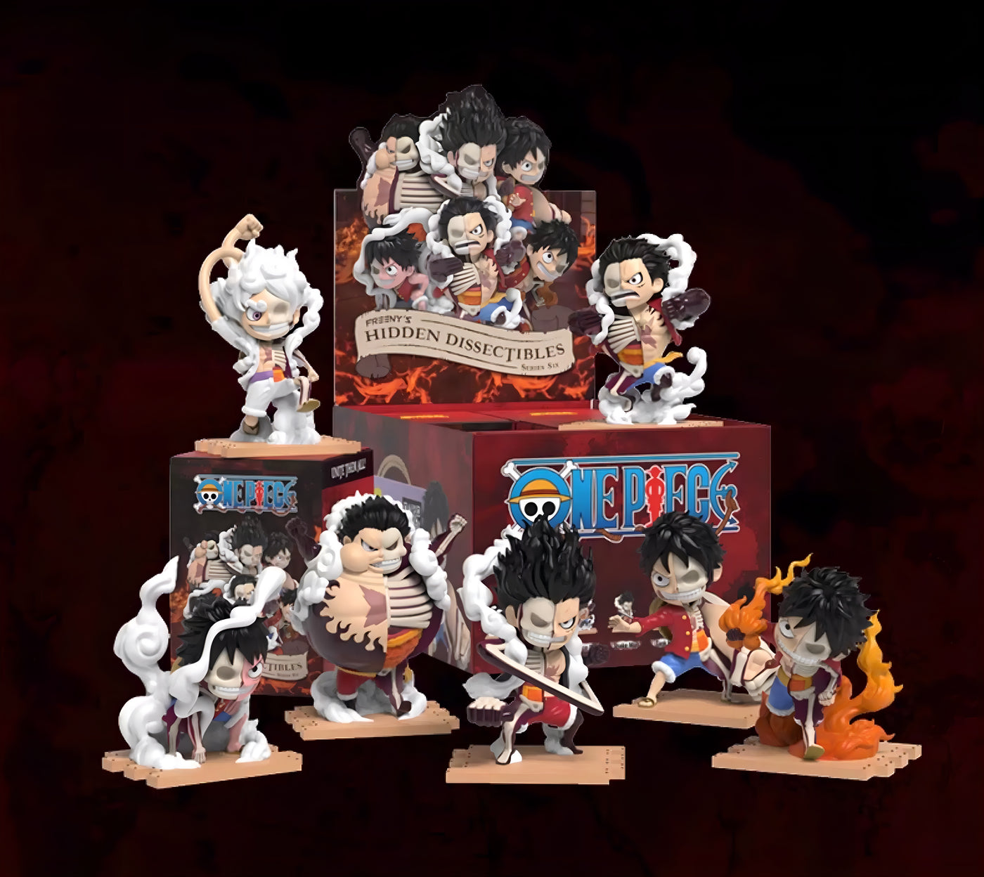 ONE PIECE フィギュア Freeny's Hidden Dissectibles Luffy's Gears Edition ブラインドボックス